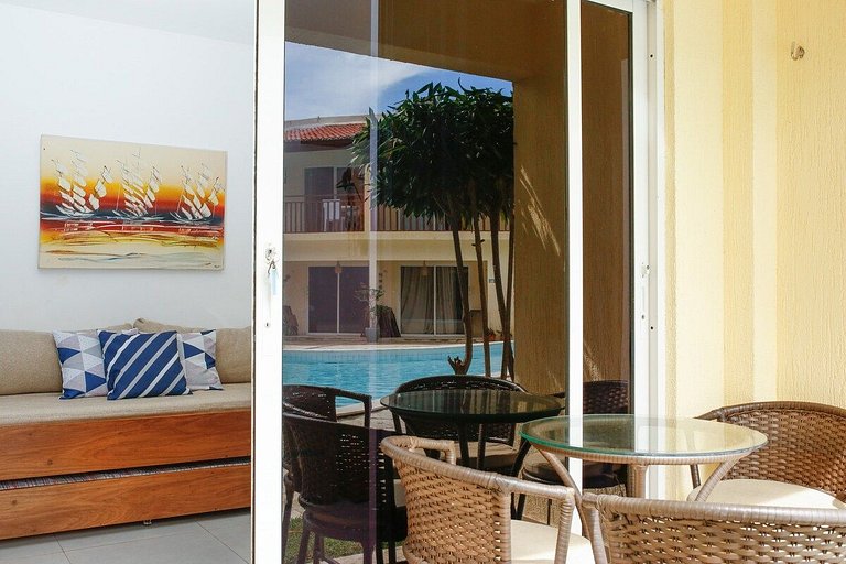 Charming flat in Pipa in front of the pool