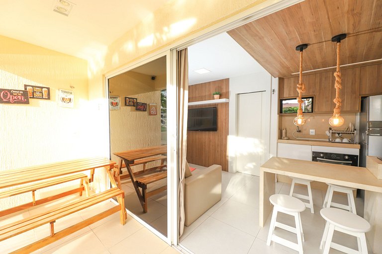 156- Departamento en planta baja frente a la piscina para fa