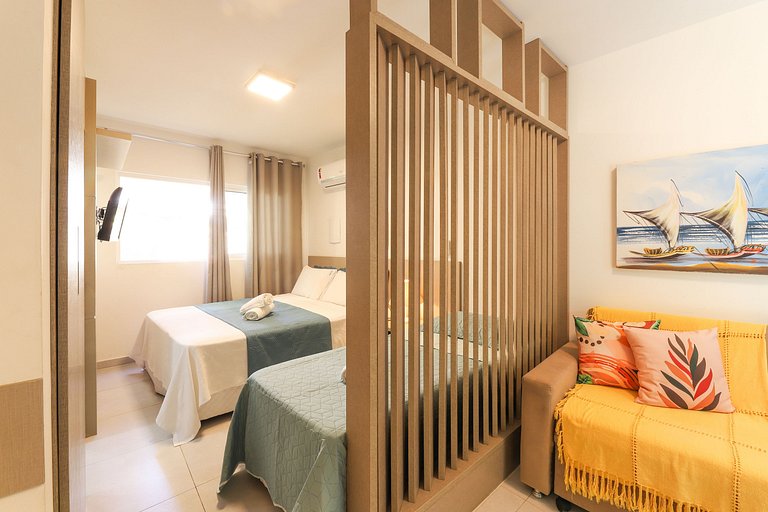 167- Apartamento térreo com vista para o jardim