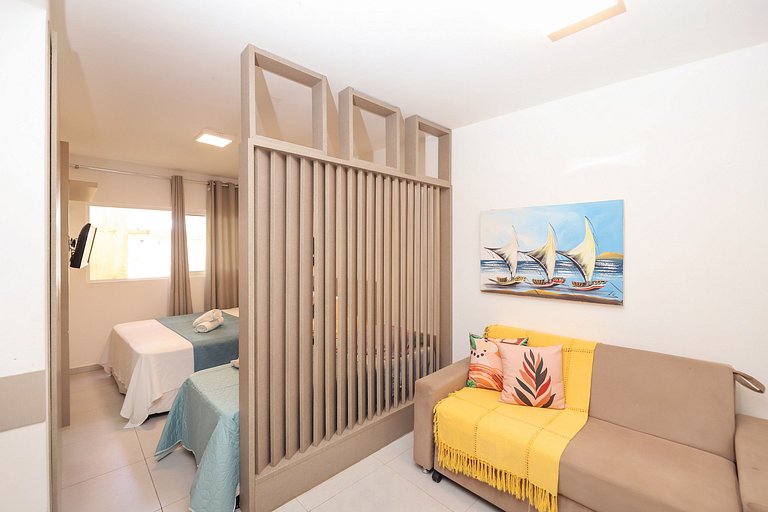 167- Apartamento térreo com vista para o jardim