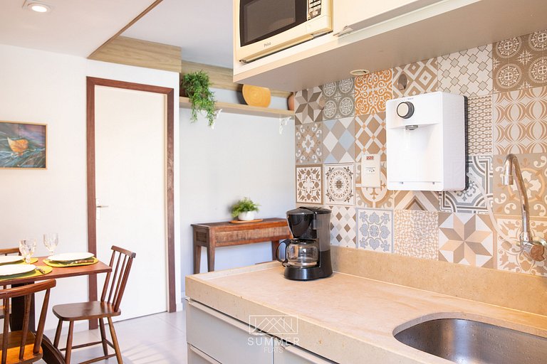 102- Air-conditioned ground floor apartment facing the pool