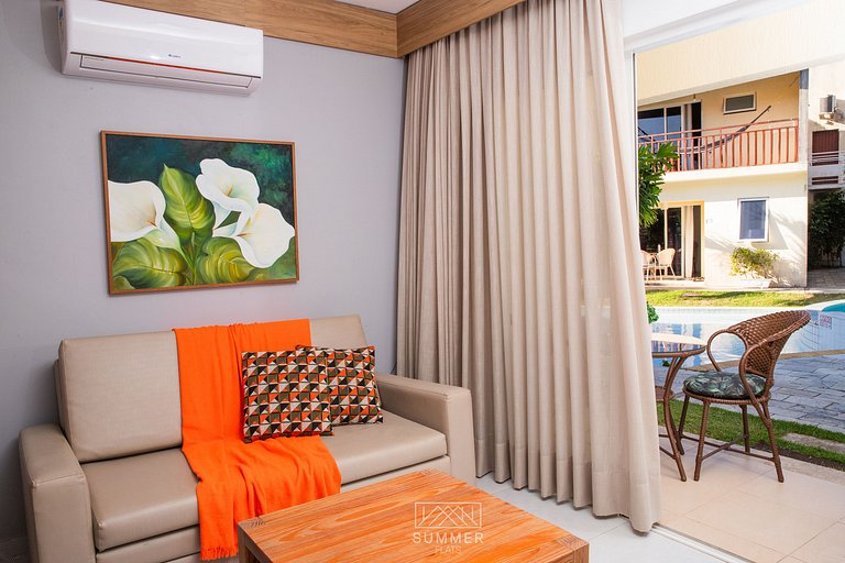 102- Apartamento climatizado en la planta baja frente a la p