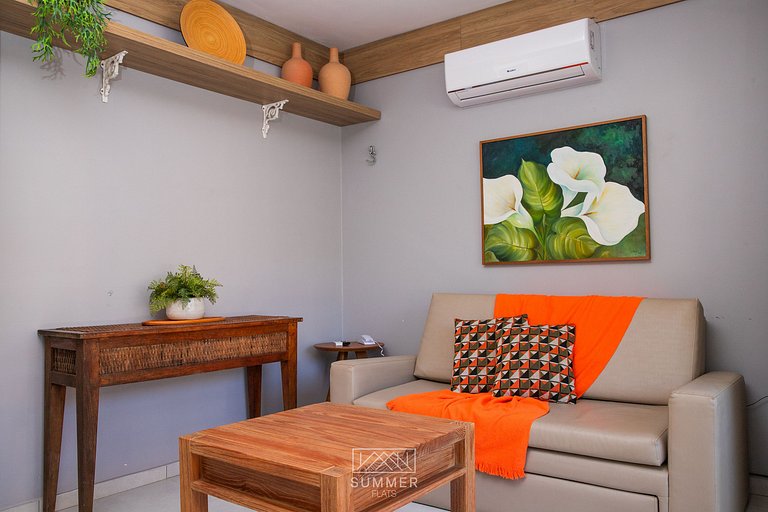 102- Air-conditioned ground floor apartment facing the pool