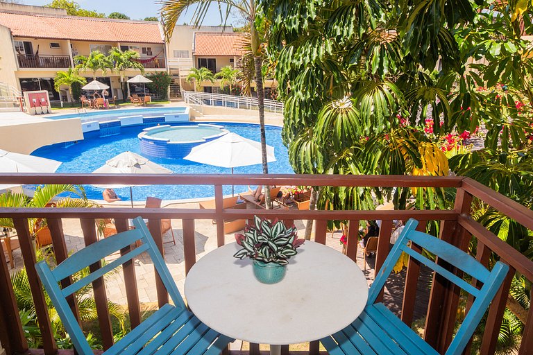 Flat 250 - First floor with mezzanine and pool view