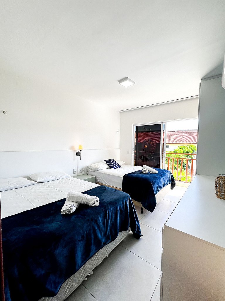 Triplex familia com 2 quartos e 3 banheiros