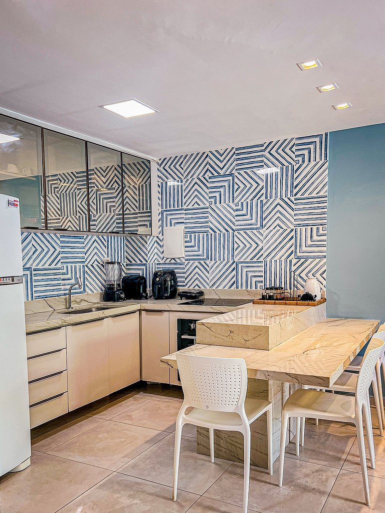 Triplex familia com 2 quartos e 3 banheiros