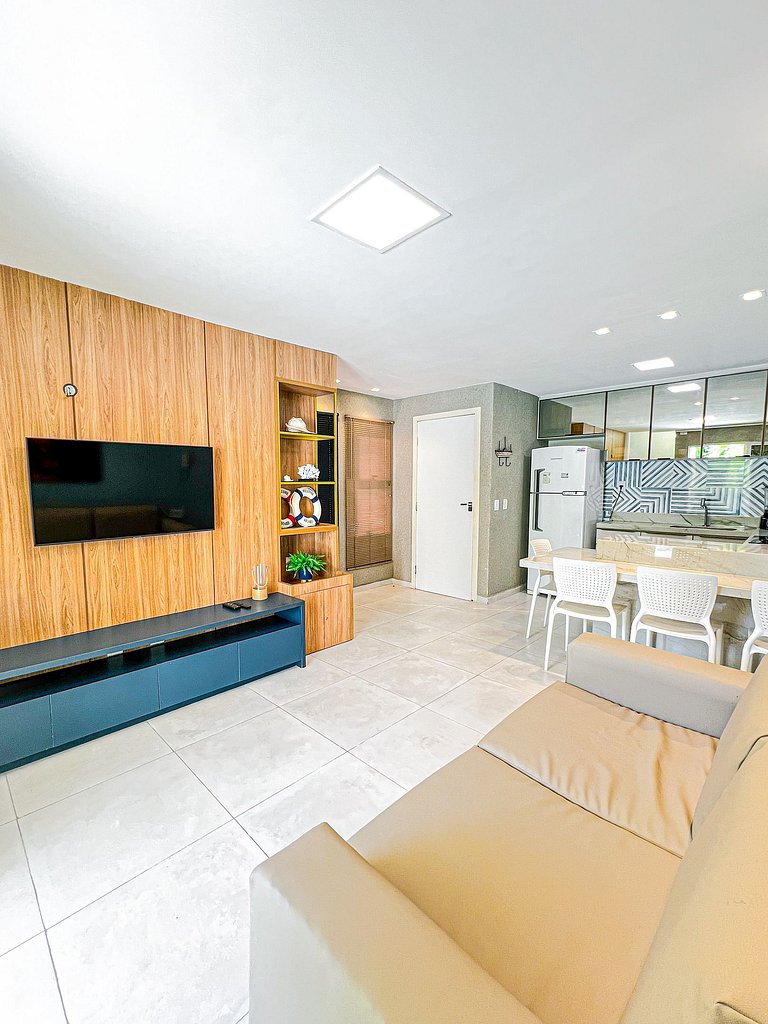 Triplex familia com 2 quartos e 3 banheiros