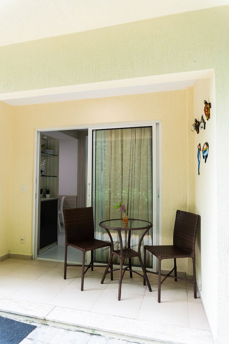 Flat 169 - Térreo com vista jardim