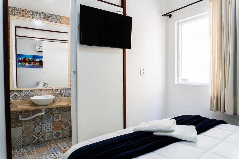 Lindo flat familia para até 5 pessoas