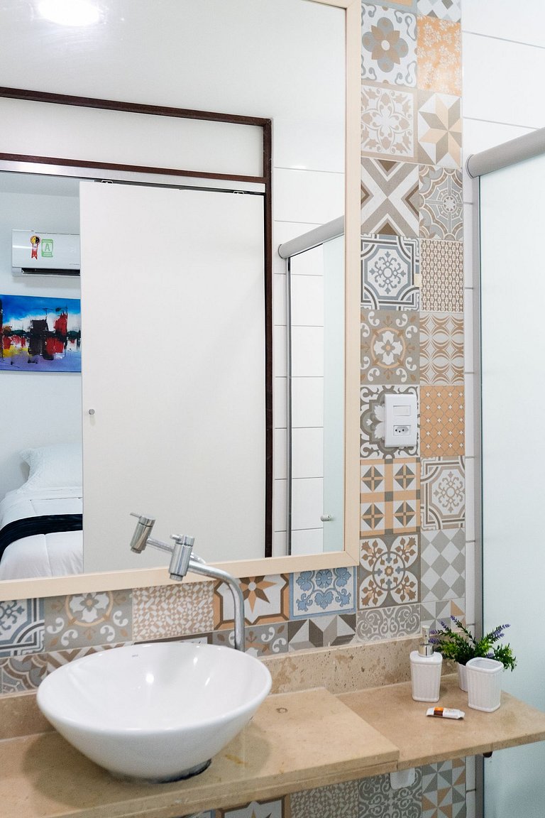 Flat 169 - Térreo com vista jardim