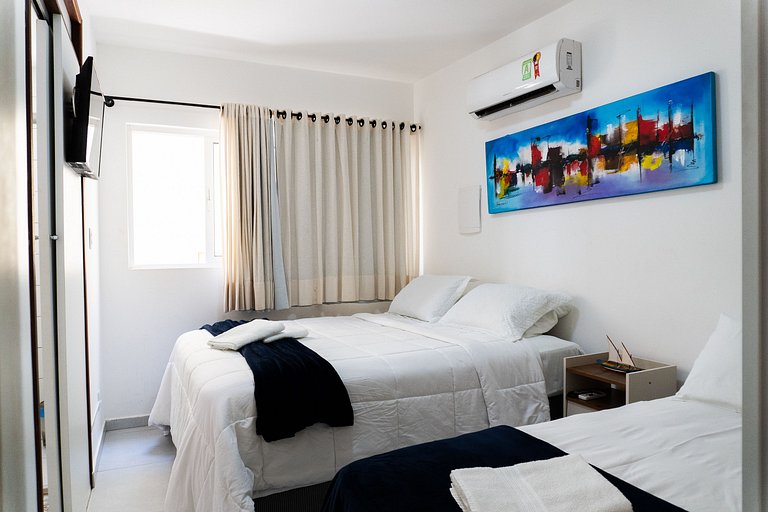 Lindo flat familia para até 5 pessoas