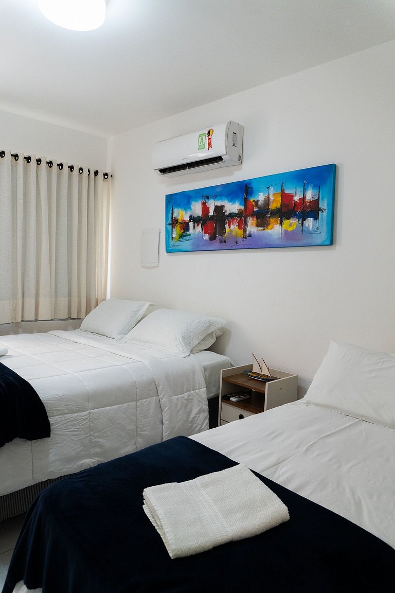 Lindo flat familia para até 5 pessoas