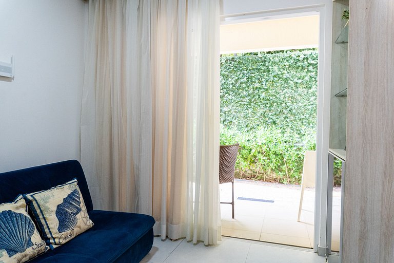 Apartamento en planta baja para familias con vista al jardín