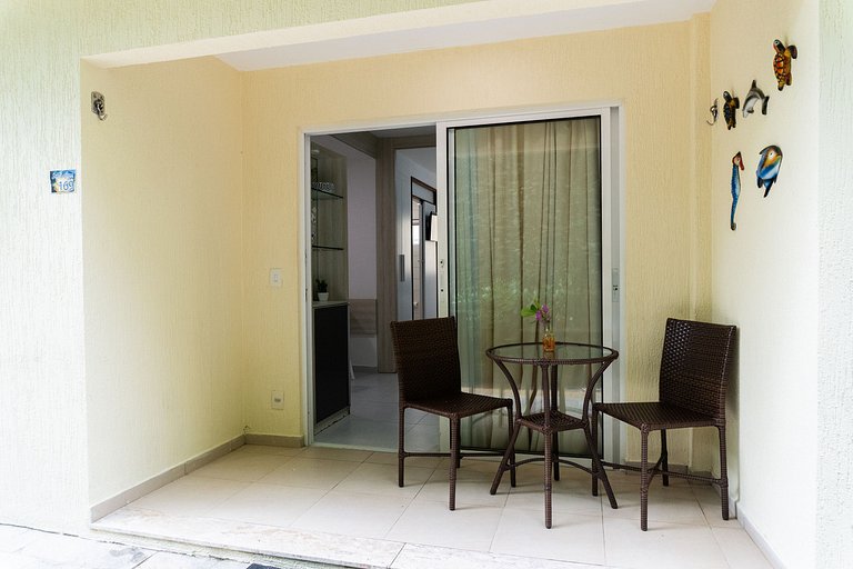 Apartamento en planta baja para familias con vista al jardín