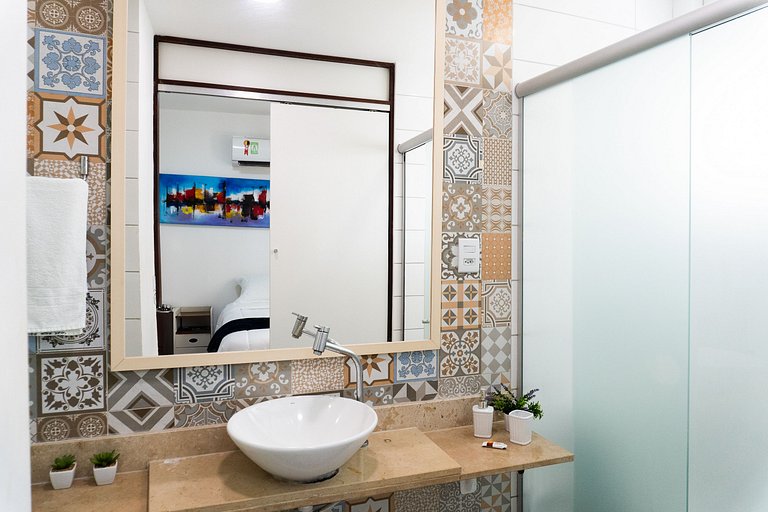 Flat 169 - Térreo com vista jardim