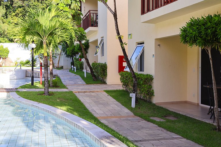 112- Apartamento térreo climatizado para familia