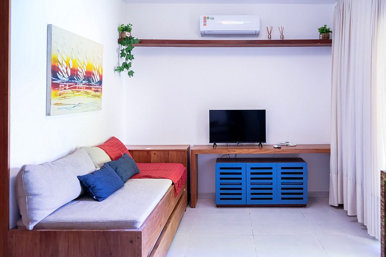 Charming flat in Pipa in front of the pool