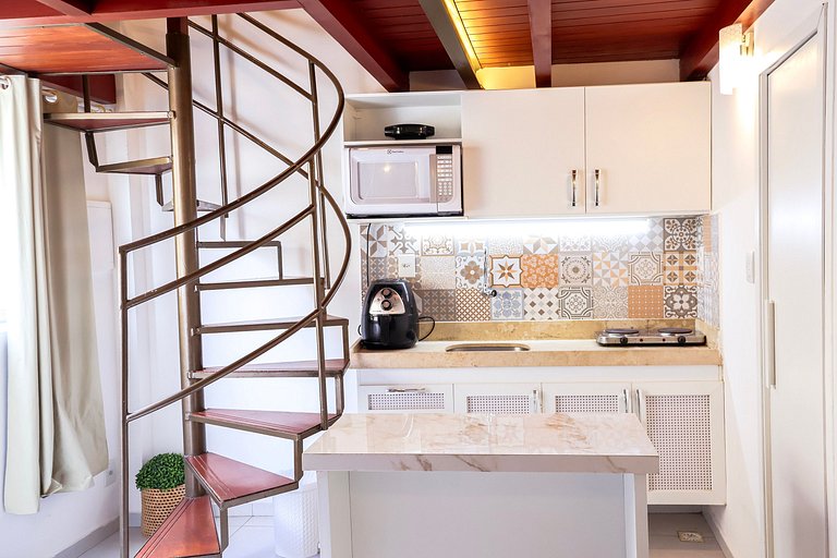 Flat 268 - Primeiro andar com mezanino e vista jardim
