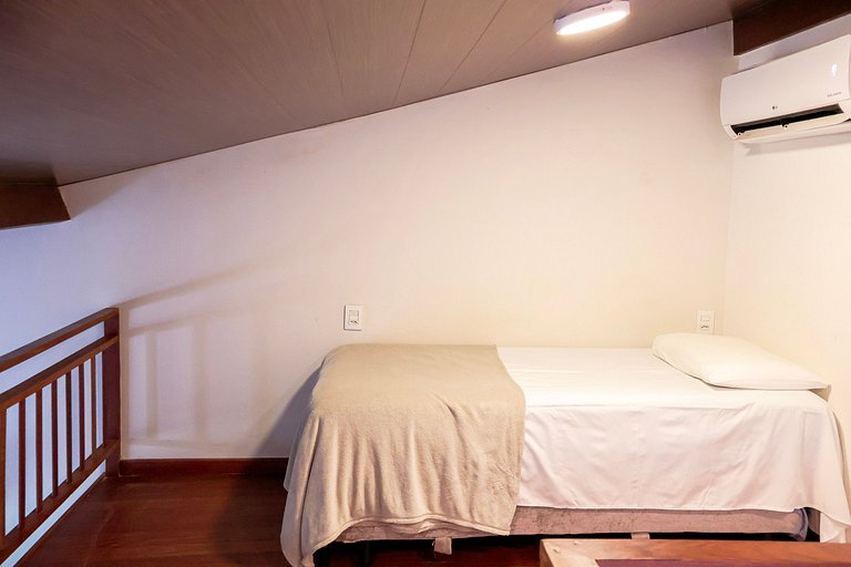 Flat 268 - Primeiro andar com mezanino e vista jardim