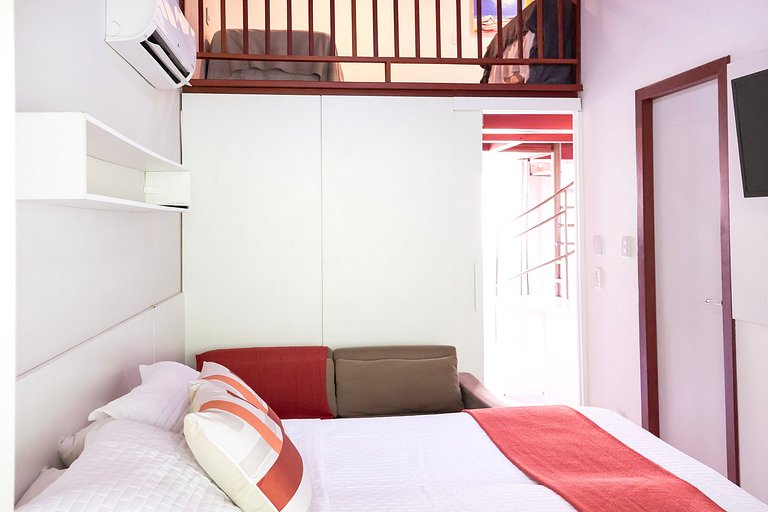 Flat 268 - Primeiro andar com mezanino e vista jardim