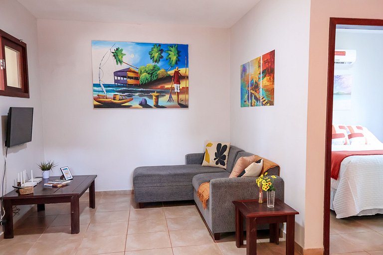 Apê c/ 2 quartos + jacuzzi e parquinho infantil