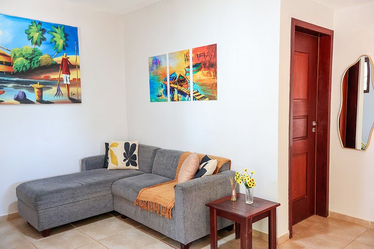 Apê c/ 2 quartos + jacuzzi e parquinho infantil