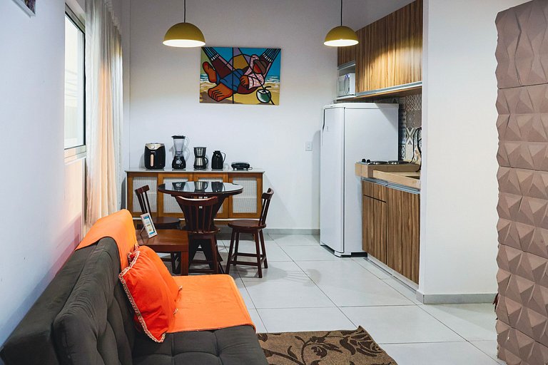 Beautiful superior flat with balcony in front of the pool