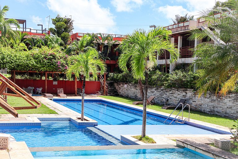 Apê c/ 2 quartos + jacuzzi e parquinho infantil