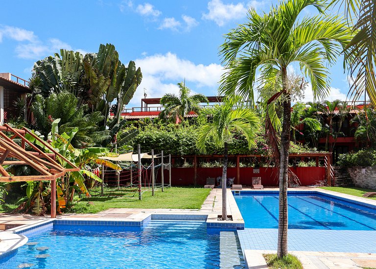Apê c/ 2 quartos + jacuzzi e parquinho infantil