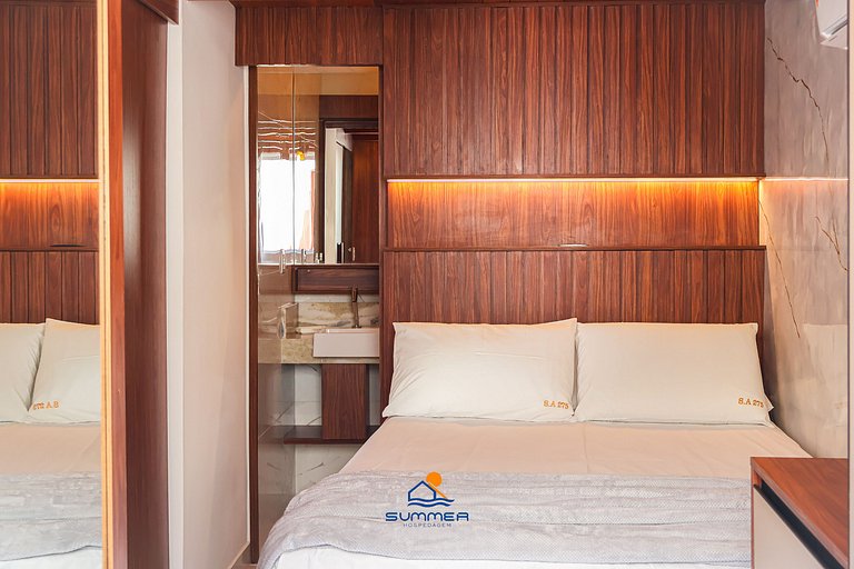 Apê familia 2 quartos 2 banheiros vista piscina