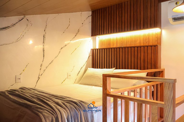 Apê familia 2 quartos 2 banheiros vista piscina