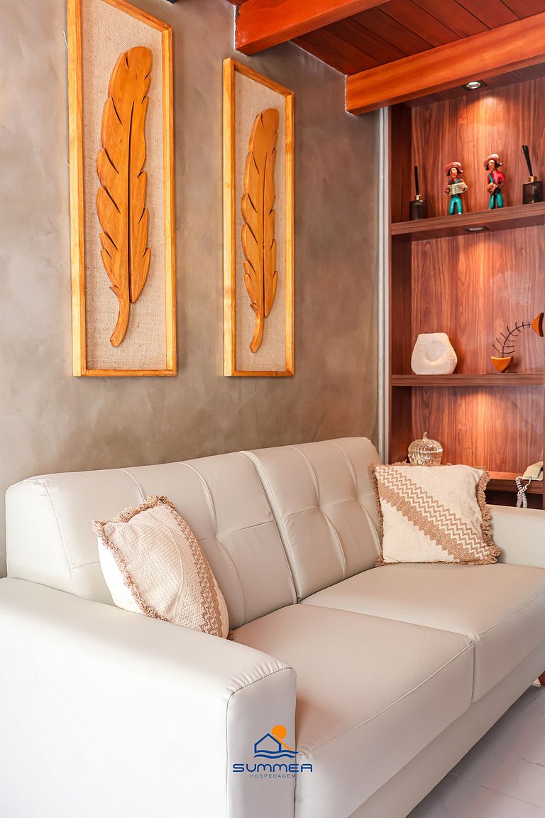 Apê familia 2 quartos 2 banheiros vista piscina