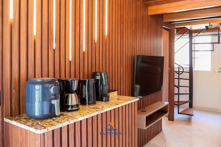 Apê familia 2 quartos 2 banheiros vista piscina