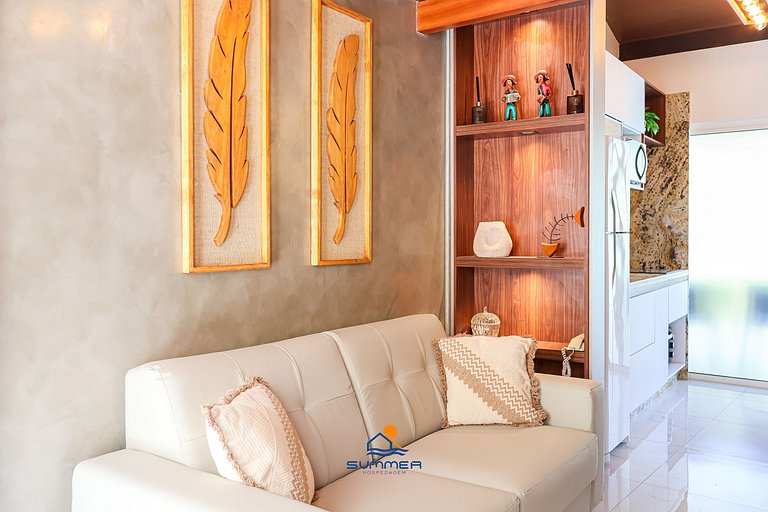 Apê familia 2 quartos 2 banheiros vista piscina