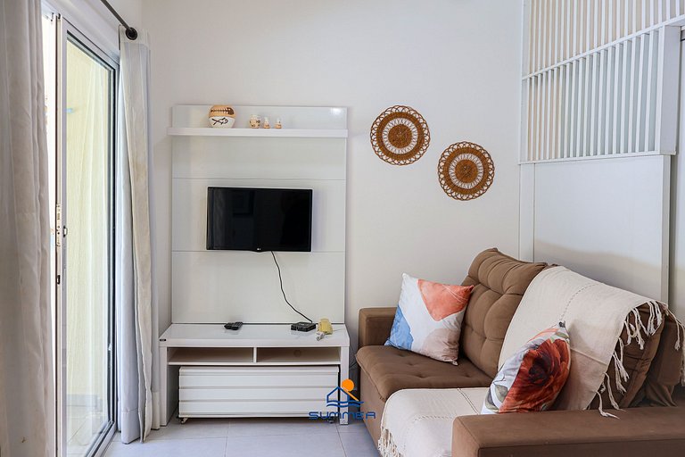 Apê terreo frente piscina