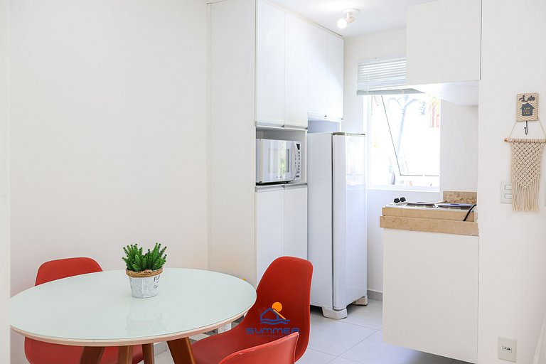 Apê terreo frente piscina