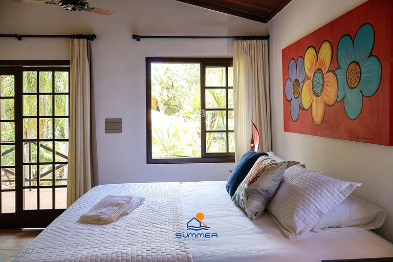 A25-Casa en la entrada de la playa do amor con 2 suites