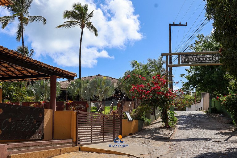Casa na entrada da praia do amor com 2 suites