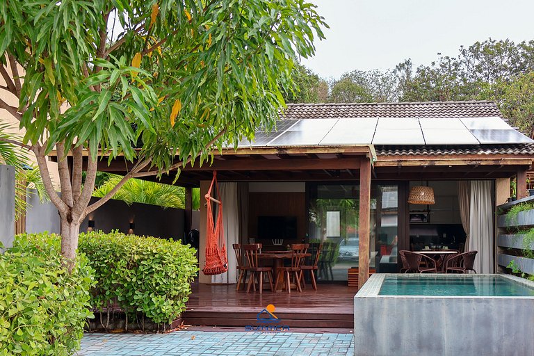 Casa charmosa 2 quartos 2 WCS e piscina privativa