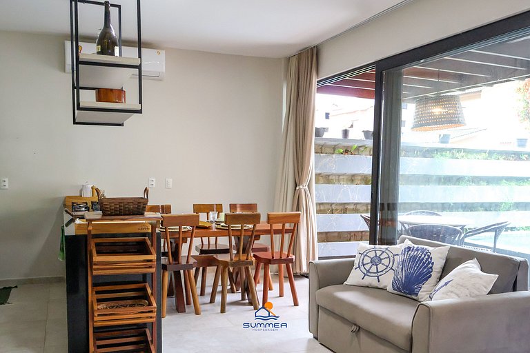 Casa charmosa 2 quartos 2 WCS e piscina privativa