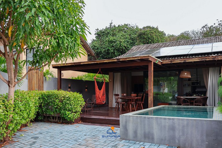 Casa charmosa 2 quartos 2 WCS e piscina privativa