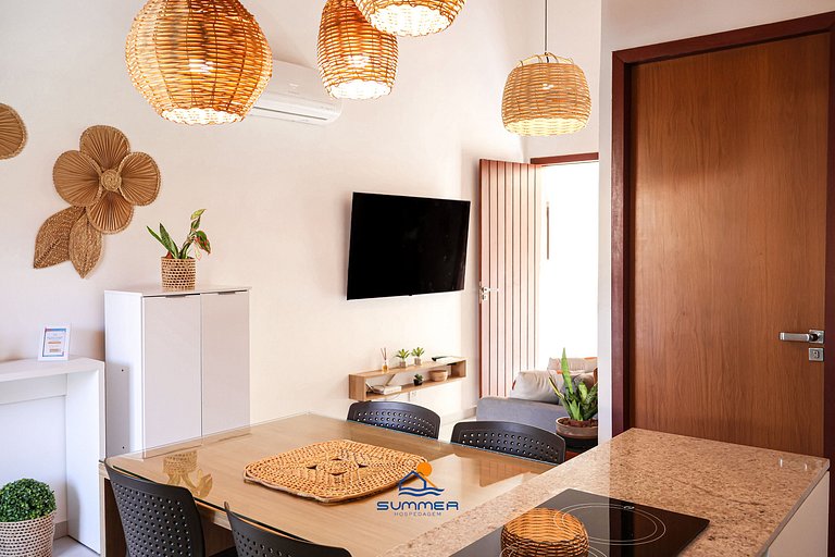 201- Apartamento superior con habitación privada y aire acon